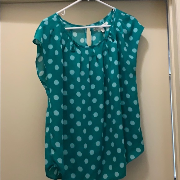 LC Lauren Conrad Tops - LC Lauren Conrad short sleeved blouse size L